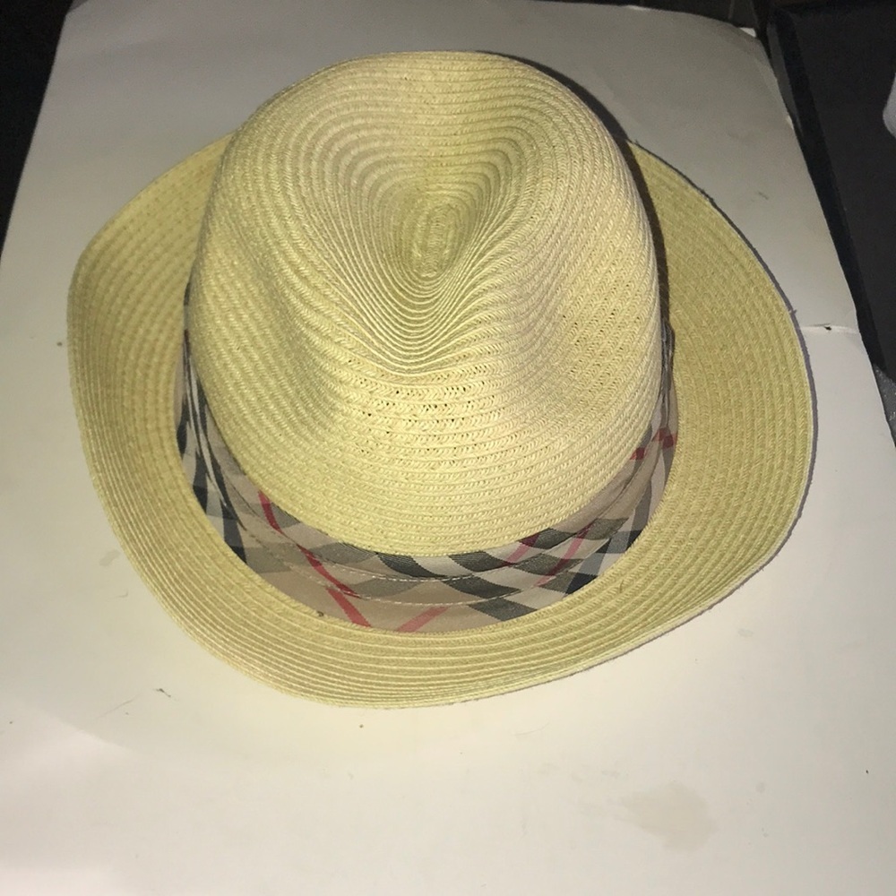 NWOT Men’s Fedora Hat with Plaid Band